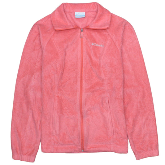Columbia Women's Pink Fleece Full Zip Jacket XS Regular Outdoor