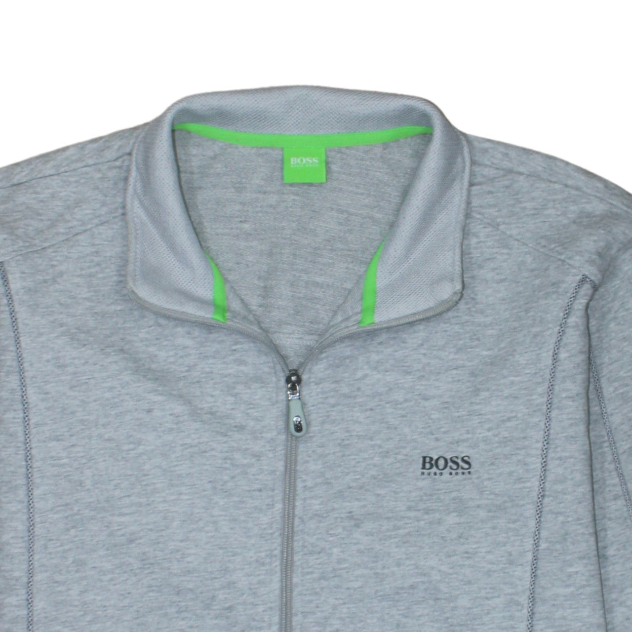 Hugo Boss Men's Grey Full Zip Sweatshirt Size 2XL