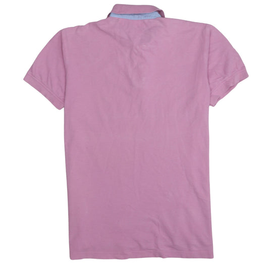 Tommy Hilfiger Men's Pink Cotton Polo Shirt Size L Classic Fit