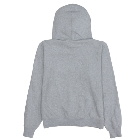 Champion Women Grey Small Pullover Hoodie 100% Cotton Logo Front