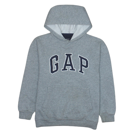 Additional front view of Gap Kids Grey Hoodie Sweatshirt XL 12 Cotton Blend Pullover