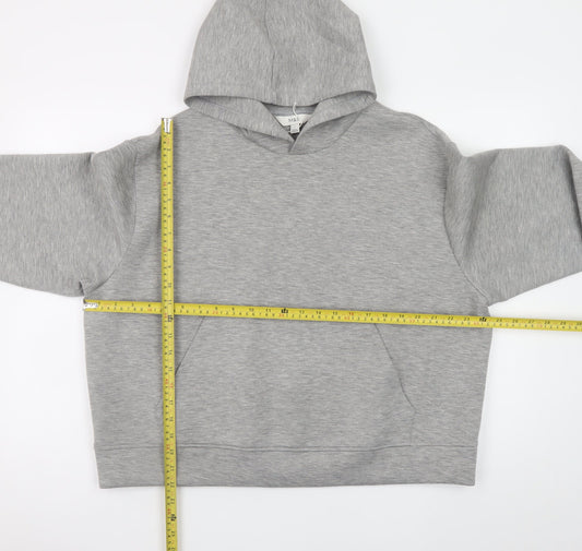 Marks and Spencer Mens Grey Pullover Hoodie Size L Regular Fit