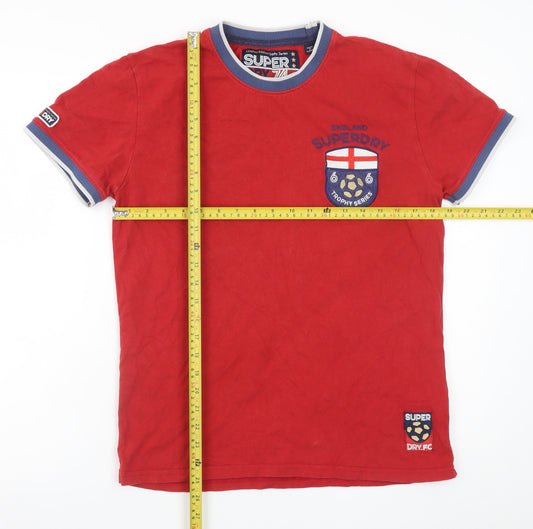 Superdry Men’s Red Short Sleeve Crew Neck T-Shirt L Limited Edition