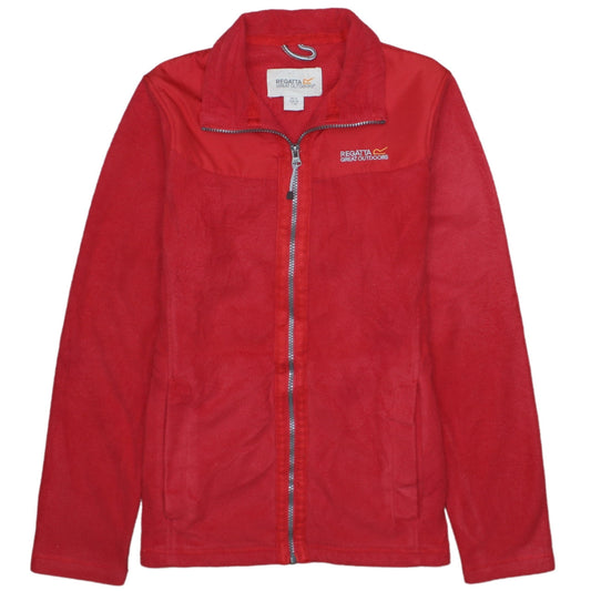 Regatta Women’s Red Fleece Full Zip Outdoor Jacket Size 12