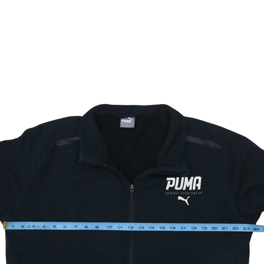 Puma Men's Black Full Zip Fleece Sweatshirt Size L