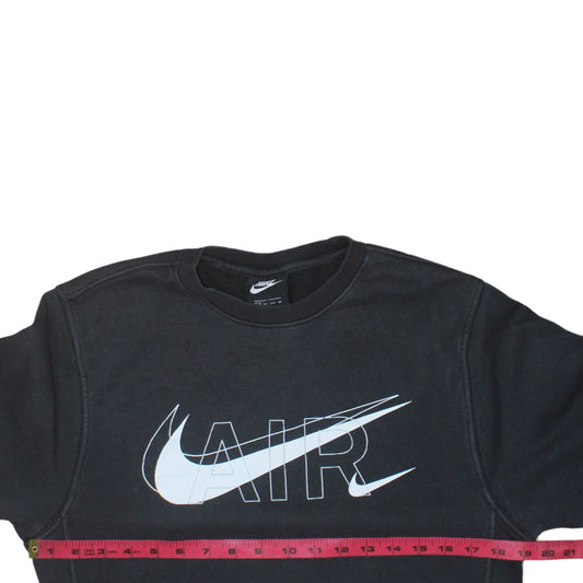 Nike Women's Black AIR Logo Pullover Sweatshirt XS