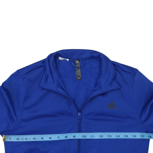 Adidas Boys Blue Full Zip Sweatshirt 13-14 Years Athletic Style