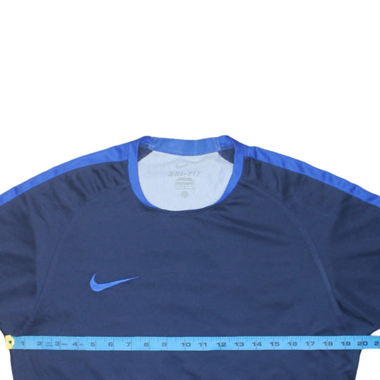 Nike Men’s Blue Dri-FIT Short Sleeve Running T-Shirt Size L