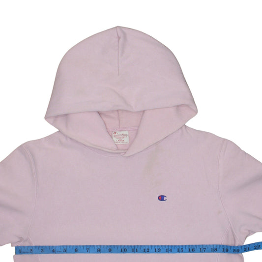 Champion Womens Pink Reverse Weave Pullover Hoodie Size L 100% Cotton