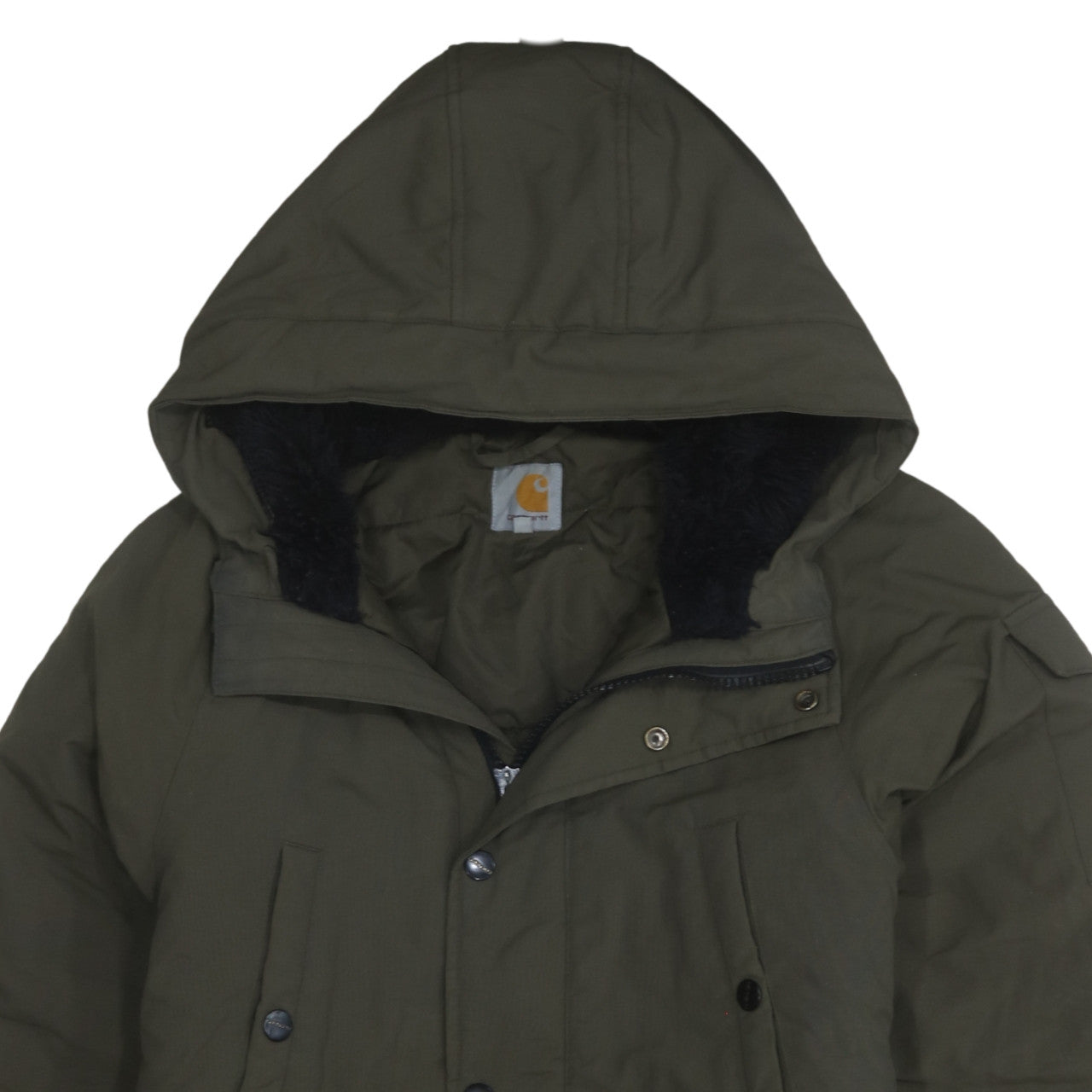 Carhartt Men’s Green Anchorage Parka Hooded Waterproof Winter Coat Size L