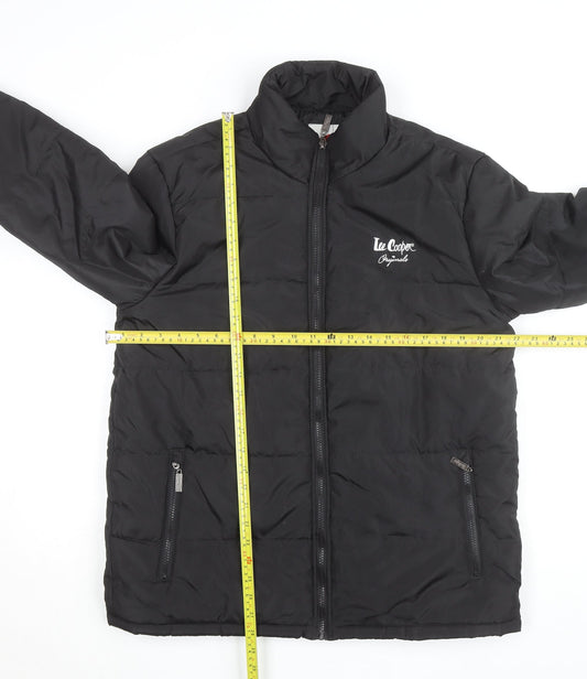 Mens UK Size L Lee Cooper Black Puffer Jacket