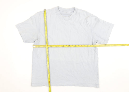 Abercrombie & Fitch Men's Light Blue Cotton Crew Neck T-Shirt Size S