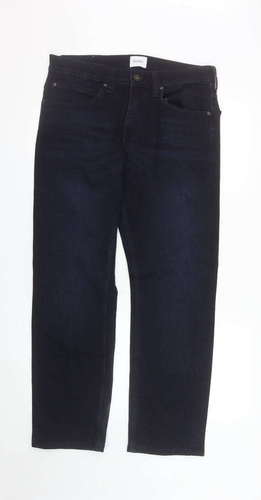 Mustang Men's Blue Straight Leg Jeans 34W 30L Regular Fit Denim