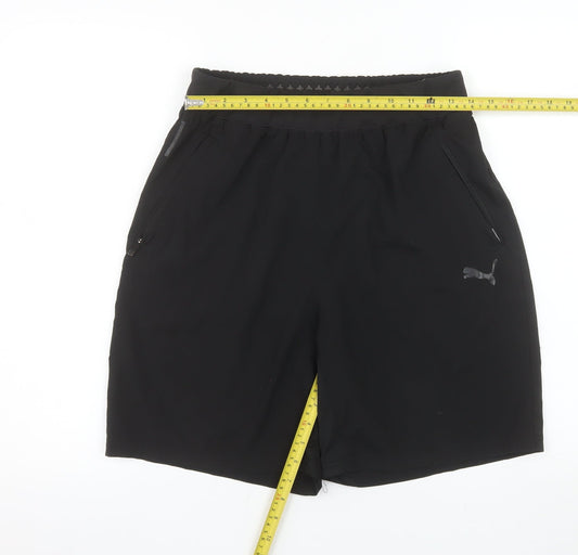 Puma Men's Black M Athletic Quick Dry Sports Shorts