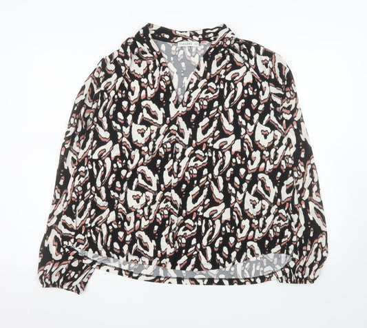 Gallery Womens Multicoloured Animal Print V-Neck Wrap Blouse UK20