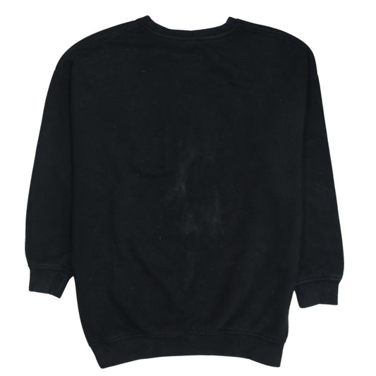 Disney Womens Black XS Pullover Sweatshirt Mickey & Friends Graphic Print