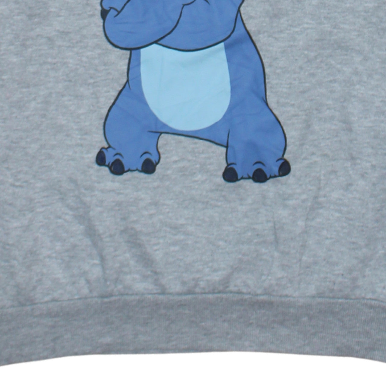 Disney Women’s Grey Stitch Sweatshirt Size M 12/14 Crew Neck