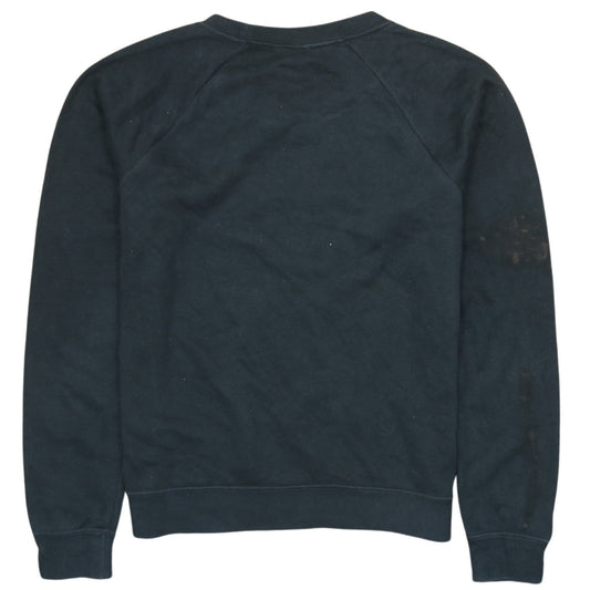 Nike Womens Black XS Pullover Sweatshirt Crew Neck Logo Print
