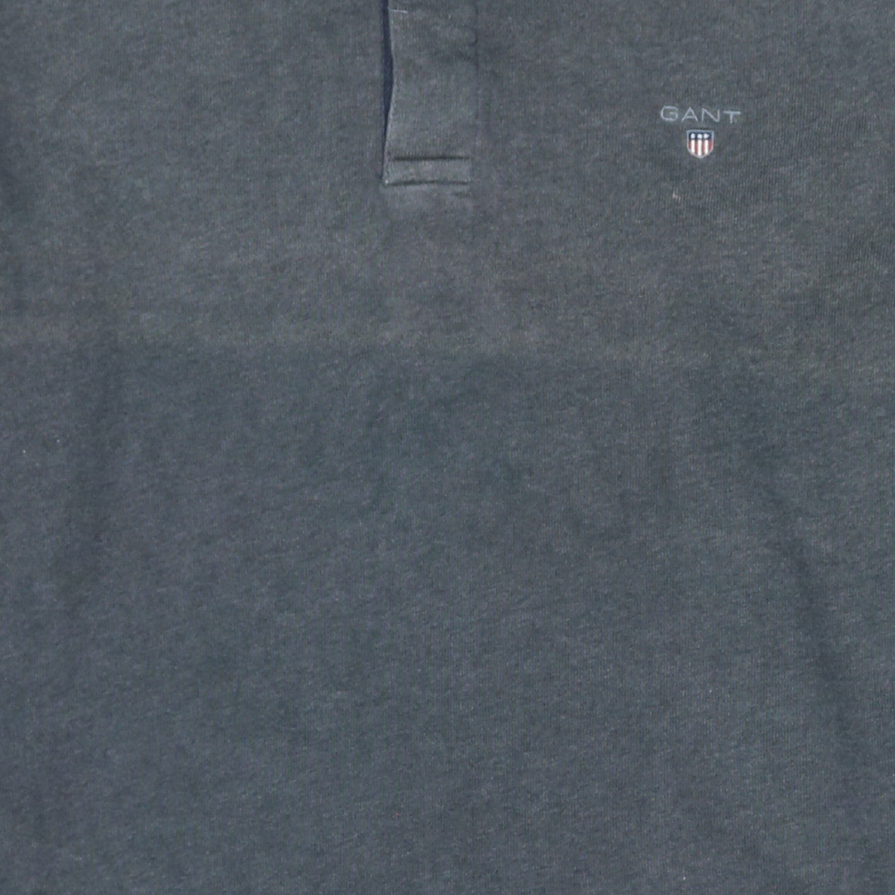 GANT Men's Blue Collared Henley Sweatshirt Size L