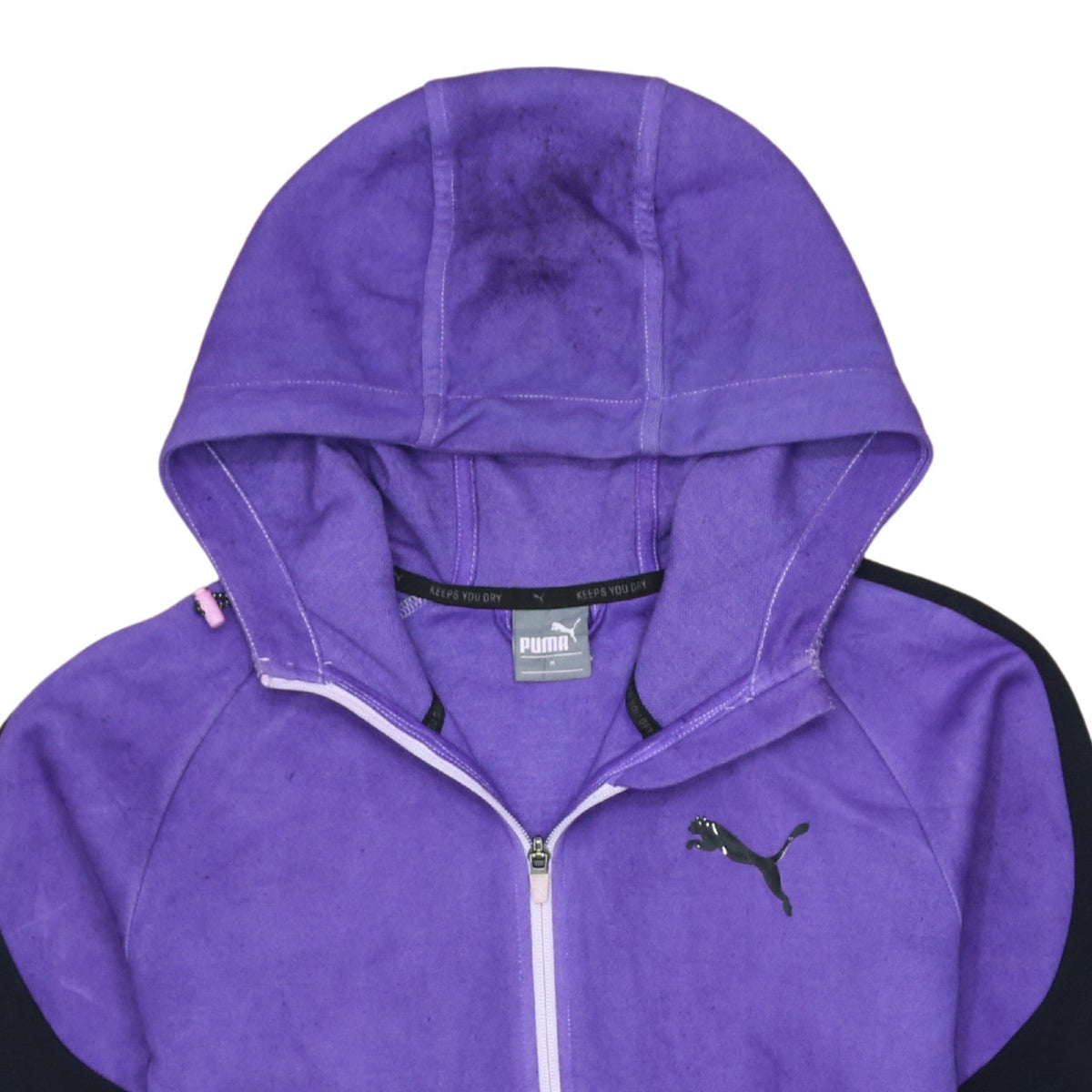 Additional view of Puma Men's Purple Full Zip Hooded Fleece Hoodie, size M