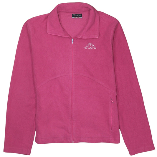 Kappa Womens Pink Fleece Full Zip Basic Jacket Size L