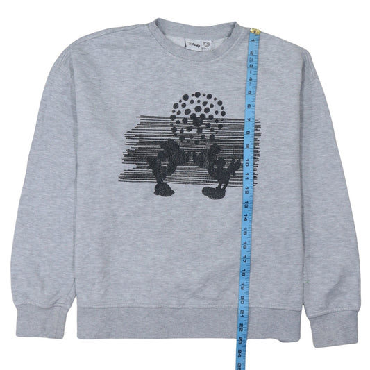 Disney Primark Women's Grey Mickey Sweatshirt Size 10/12 Pullover
