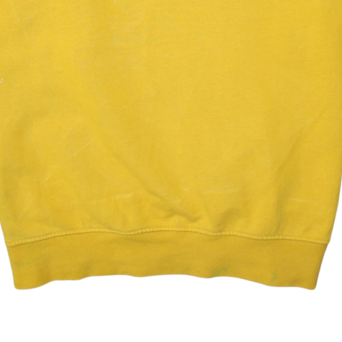 Additional view of Bieber unisex yellow crew neck tour sweatshirt, size M, cotton