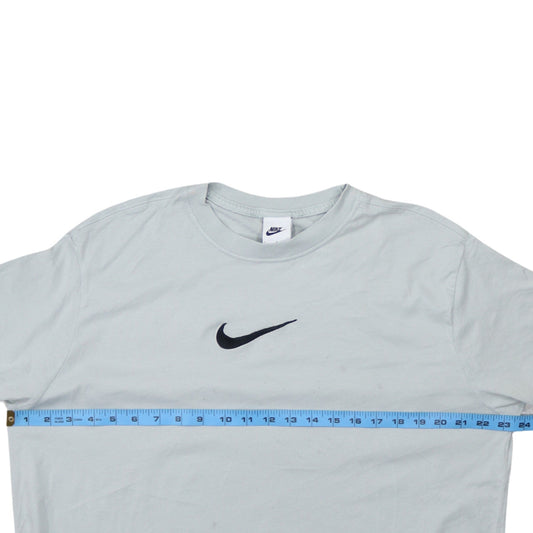 Nike Men's Grey Logo Short Sleeve Crew Neck T-Shirt Size L