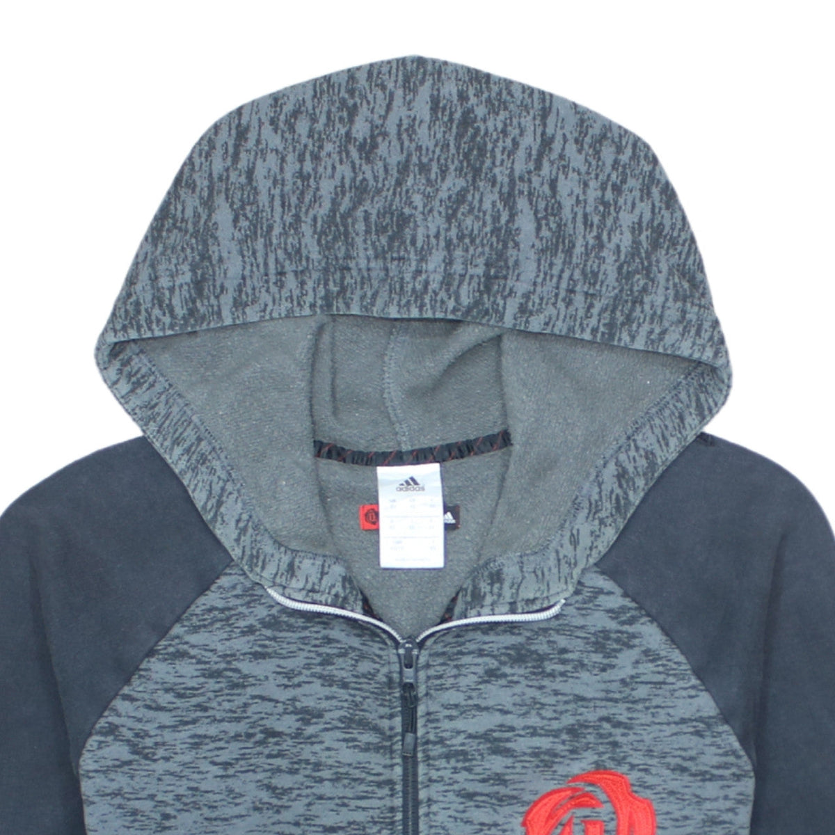 Additional view of Adidas Men’s Grey Full Zip Hoodie XS Sports Fleece Jacket