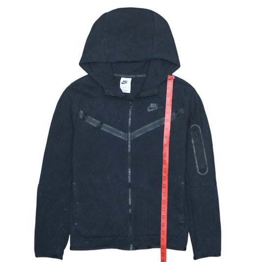 Nike Boys Black Full Zip Fleece Hoodie L 147-158cm Hooded Sweatshirt