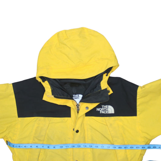 The North Face Men's Yellow Black Small Gore-Tex Hooded Waterproof Jacket