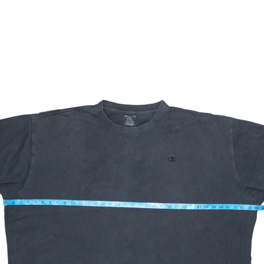 Champion Men's Black 7XL Crew Neck Cotton T-Shirt