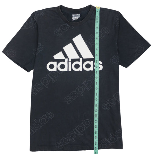 Adidas Men's Black Small Crew Neck Short Sleeve Logo T-Shirt