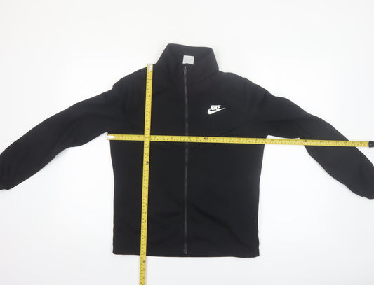 Nike Boys Black XL Track Jacket Full Zip Fleece Activewear Top