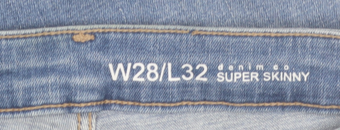 Additional view of Denim Co Men's Blue Super Skinny Distressed Jeans W28 L32