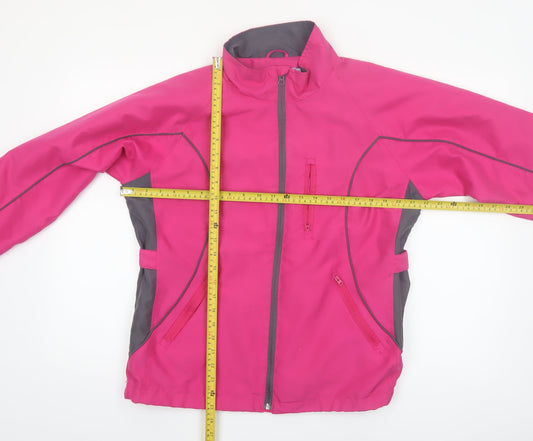 The Golf Co Women's Pink Windbreaker Jacket Size M Polyester