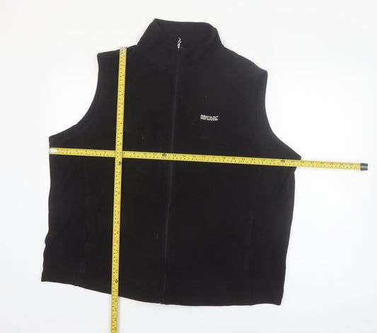 Regatta Men’s Black 2XL Fleece Bodywarmer Waistcoat Outdoor Zip Gilet