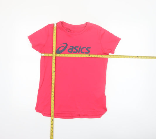 ASICS Womens Pink Short Sleeve Running T-Shirt Size S