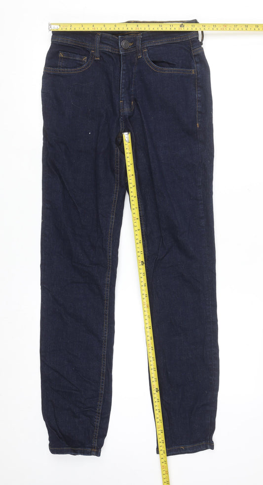 Denim Co Women Slim Fit Dark Blue Stretch Jeans Size 12 W28 L32