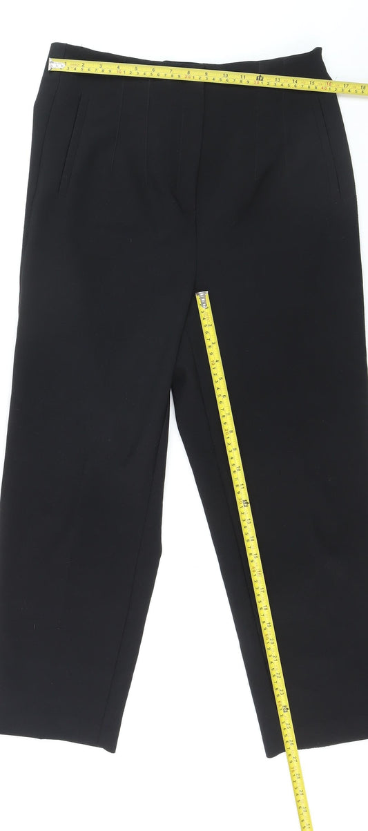 Savida Women’s Black Trousers Size 14 Polyester Blend Dress Pants