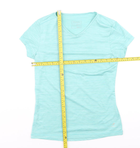Energetics Women's Blue V-Neck Quick Dry T-Shirt Size S