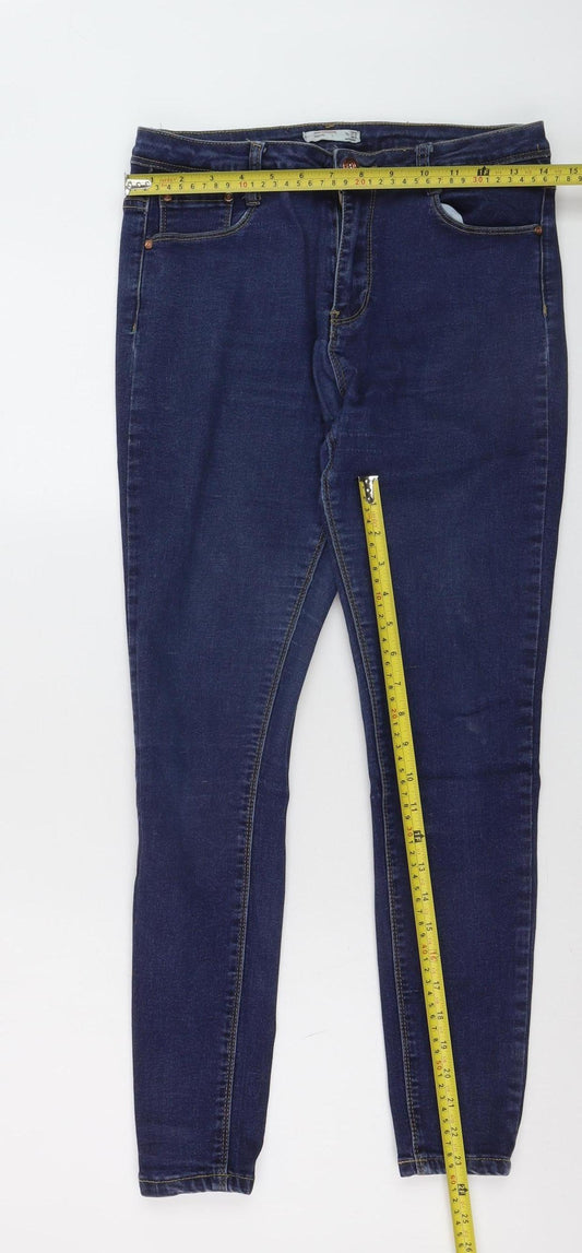 Daysie Women’s Blue Skinny Fit Mid Rise Stretch Denim Jeans Size 12