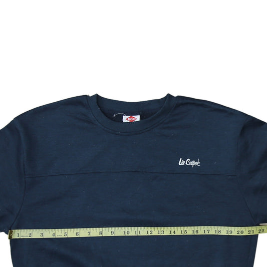 Lee Cooper Men’s Blue Crew Neck Pullover Sweatshirt M