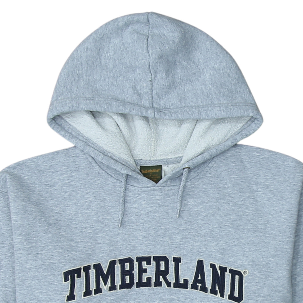 Timberland Women's Grey Pullover Hoodie Small Cotton Blend Logo Casual