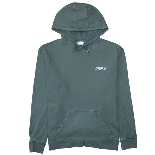 Additional front view of Adidas Adventure women’s green pullover hoodie, size M, classic fit