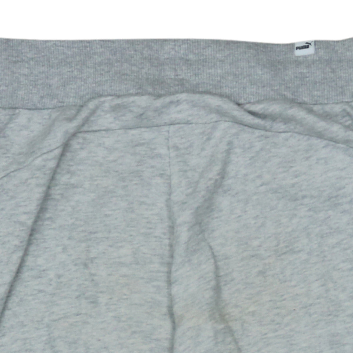 Additional view of Puma women’s grey jogger sweatpants, size S, fleece tapered trousers