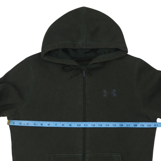 Under Armour Men’s Green Full Zip Hoodie S Coldgear Sportswear