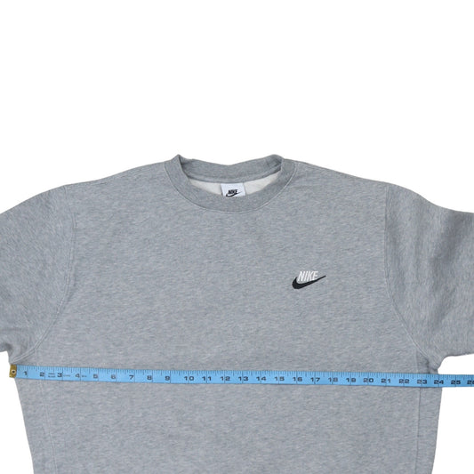 Nike Men's Grey Crew Neck Sweatshirt M Regular Fit Pullover