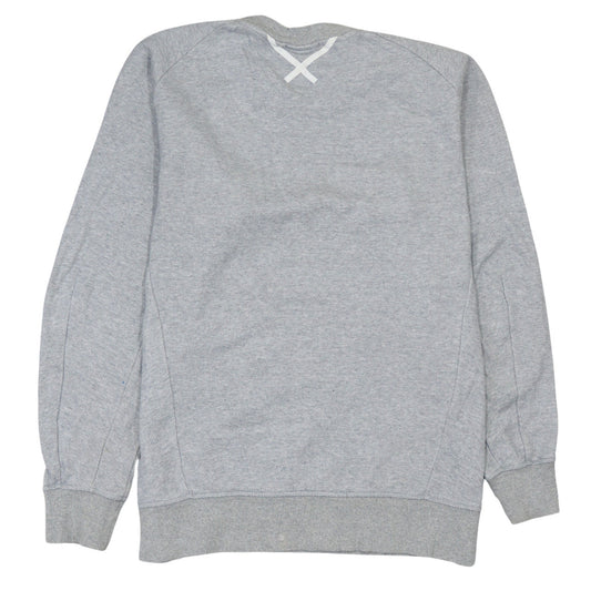 Adidas Men's Grey Crew Neck Pullover Sweatshirt Size M Regular Fit