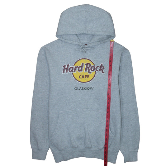 Hard Rock Cafe Glasgow Men’s Grey Pullover Hoodie Size L